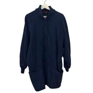 Vintage Misty Harbor Men’s Blue Corduroy Button Down Jacket Size L